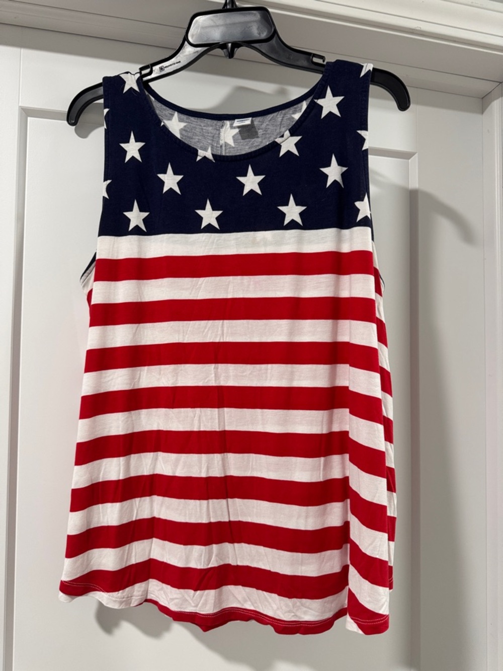 Old Navy Patriotic Stars & Stripes Sleeveless Tank Top - Red, White & Blue